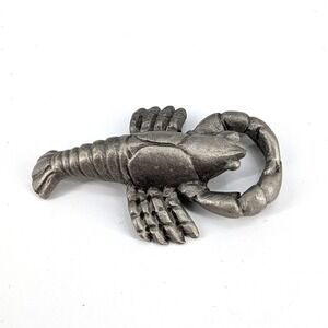 Spoontiques Pewter Lobster Figurine Vintage Mini Nautical Decor Animal Figurine